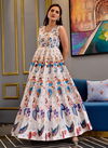 Off White Colour Stylishta 12 Heavy Designer Fancy Party Wear Latest Gown Collection 12001